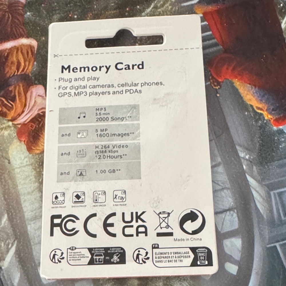 Adidas White Memory Card Packaging - Picture 2 of 2